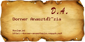 Dorner Anasztázia névjegykártya